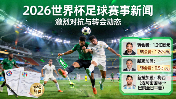 2026世界杯足球赛事新闻，激烈对抗与转会动态